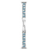 Opal Series Zinc Alloy Rhinestone Decor Bracelet Band for Apple Watch 41mm / 40mm / 38mm - Silver Blue