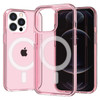 MagSafe Compatible Slim Transparent Case for iPhone 14 - Pink