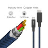 3-Pack iDARS MFi Certified PD Fast Charge USB-C to Lightning Braided Cable (6 ft) - Blue