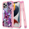 Military Grade TUFF Hybrid Armor Case for iPhone 14 Pro - Butterfly
