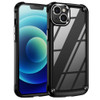Tough Shield Snap-on Transparent Case and Tempered Glass Screen Protector for iPhone 14 - Black