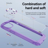 Tough Shield Snap-on Transparent Case and Tempered Glass Screen Protector for iPhone 14 - Purple