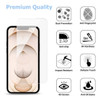 Tough Shield Snap-on Transparent Case and Tempered Glass Screen Protector for iPhone 14 Plus - Navy Blue