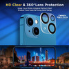 MagSafe Compatible Premium Hybrid Protective Clear Case + Tempered Glass Screen and Camera Lens Protector for iPhone 13