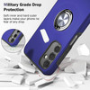 360 Rotating Ring Grip Hybrid Case for Samsung Galaxy A14 5G - Blue