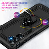 Military Grade Hybrid Case with Ring Grip for Samsung Galaxy A14 5G - Black
