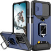 Military Grade All-In-One Ring Stand Card Case for Samsung Galaxy A14 5G - Navy Blue