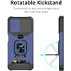 Military Grade All-In-One Ring Stand Card Case for Samsung Galaxy A14 5G - Navy Blue