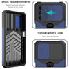 Military Grade All-In-One Ring Stand Card Case for Samsung Galaxy A14 5G - Navy Blue