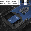 Military Grade All-In-One Ring Stand Card Case for Samsung Galaxy A14 5G - Navy Blue