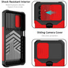 Military Grade All-In-One Ring Stand Card Case for Samsung Galaxy A14 5G - Red