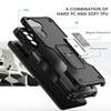Military Grade Shockproof Hybrid Armor Case with Ring Grip for Samsung Galaxy A14 5G - Black
