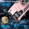 Robust Series Hybrid Case with Ring Grip for Samsung Galaxy S23 Ultra - Rose Gold
