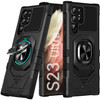 Robotic Series Hybrid Case with Ring Grip for Samsung Galaxy S23 Ultra - Black