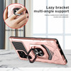 Robotic Series Hybrid Case with Ring Grip for Samsung Galaxy S23 Ultra - Rose Gold