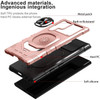 Robotic Series Hybrid Case with Ring Grip for Samsung Galaxy S23 Ultra - Rose Gold