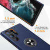 360 Rotating Ring Grip Hybrid Case for Samsung Galaxy S23 Ultra - Blue