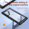Tough Shield Snap-on Transparent Case for Samsung Galaxy S23 Ultra - Black