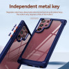 Tough Shield Snap-on Transparent Case for Samsung Galaxy S23 Ultra - Blue