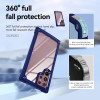 Tough Shield Snap-on Transparent Case for Samsung Galaxy S23 Ultra - Blue