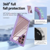 Tough Shield Snap-on Transparent Case for Samsung Galaxy S23 Ultra - Purple