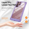 Tough Shield Snap-on Transparent Case for Samsung Galaxy S23 Ultra - Purple