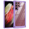Tough Shield Snap-on Transparent Case for Samsung Galaxy S23 Ultra - Purple