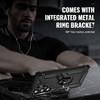 Military Grade Hybrid Case with Ring Grip for Samsung Galaxy S23 Ultra - Black