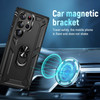 Military Grade Hybrid Case with Ring Grip for Samsung Galaxy S23 Ultra - Black