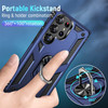 Military Grade Hybrid Case with Ring Grip for Samsung Galaxy S23 Ultra - Blue