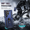 Military Grade Hybrid Case with Ring Grip for Samsung Galaxy S23 Ultra - Blue