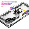 Military Grade Hybrid Case with Ring Grip for Samsung Galaxy S23 Ultra - Silver