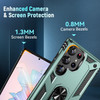 Military Grade Hybrid Case with Ring Grip for Samsung Galaxy S23 Ultra - Green