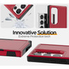 Military Grade TUFF Hybrid Armor Case for Samsung Galaxy S23 Ultra - Red
