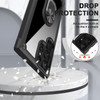 Tough Shield Snap-on Transparent Case with Ring Grip for Samsung Galaxy S23 Ultra - Black