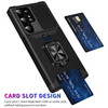 Military Grade All-In-One Ring Stand Card Case for Samsung Galaxy S23 Ultra - Black