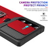 Military Grade All-In-One Ring Stand Card Case for Samsung Galaxy S23 Ultra - Red