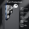 HD Tempered Glass Camera Lens Protector for Samsung Galaxy S23 Ultra - Black