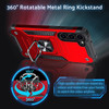 Robust Series Hybrid Case with Ring Grip for Samsung Galaxy S23 - Red