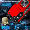 Robust Series Hybrid Case with Ring Grip for Samsung Galaxy S23 - Red