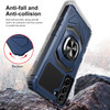 Military Grade Robotic Series Hybrid Case with Ring Grip for Samsung Galaxy S23 - Navy Blue