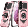 Military Grade Robotic Series Hybrid Case with Ring Grip for Samsung Galaxy S23 - Rose Gold