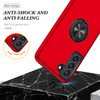 360 Rotating Ring Grip Hybrid Case for Samsung Galaxy S23 - Red