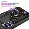 Military Grade Hybrid Case with Ring Grip for Samsung Galaxy S23 - Black