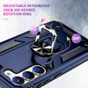 Military Grade Hybrid Case with Ring Grip for Samsung Galaxy S23 - Blue