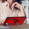 Military Grade Hybrid Case with Ring Grip for Samsung Galaxy S23 - Red