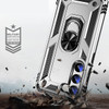 Military Grade Hybrid Case with Ring Grip for Samsung Galaxy S23 - Silver