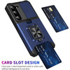 Military Grade All-In-One Ring Stand Card Case for Samsung Galaxy S23 - Blue