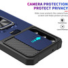 Military Grade All-In-One Ring Stand Card Case for Samsung Galaxy S23 - Blue
