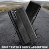 Book-Style Leather Folio Wallet Case for Samsung Galaxy S23 - Black